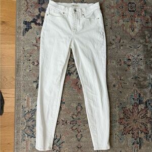 Madewell White Skinny Jeans